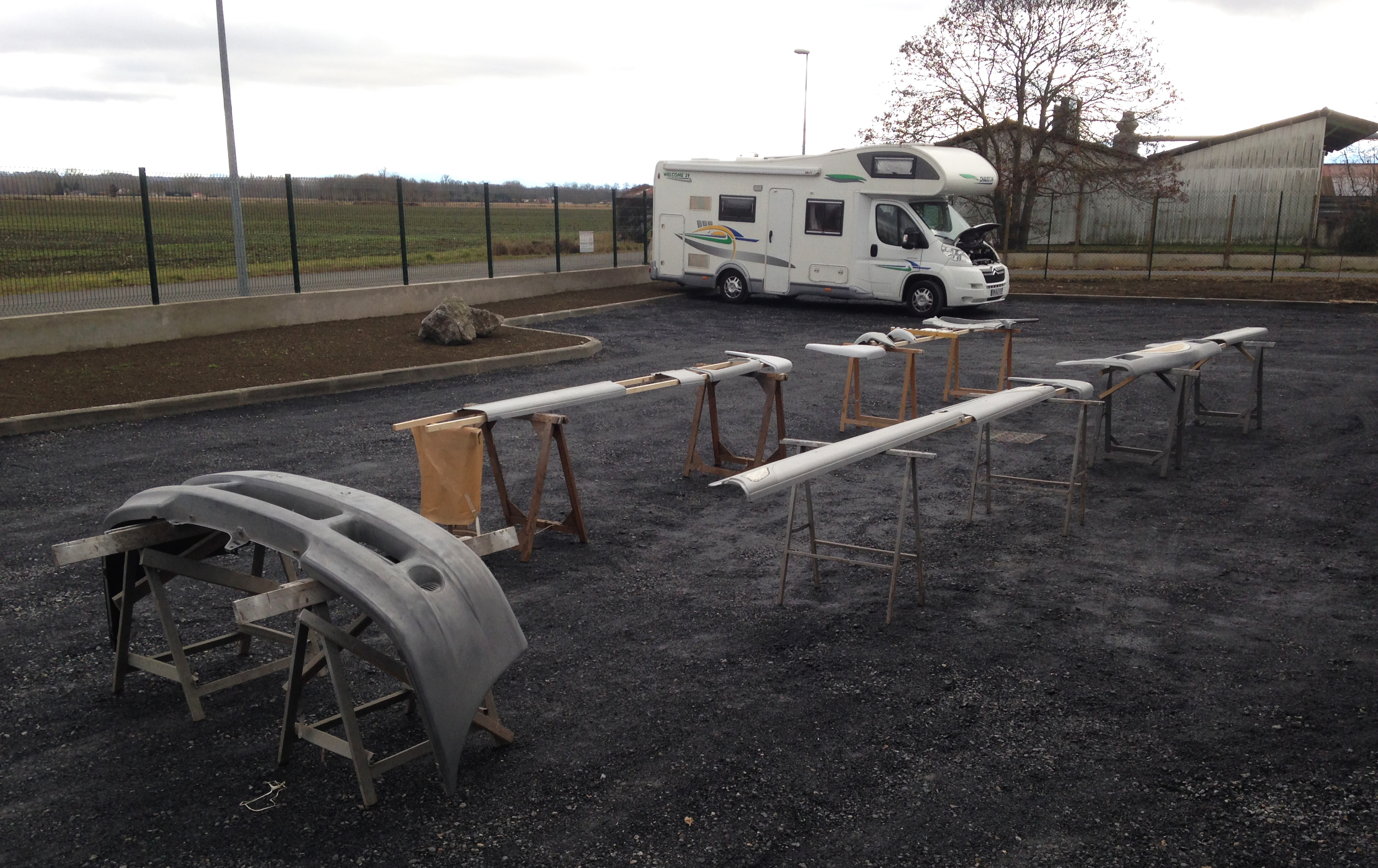 peinture bas de caisse campingcar65